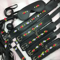 Dark Pink/Purple/Black Bondage Set 