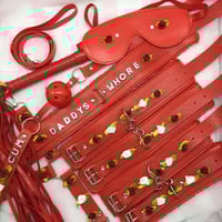 Daddy’s Whore Red/White Bondage Set