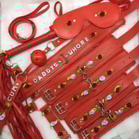 Daddy’s Whore Red/Purple Bondage Set