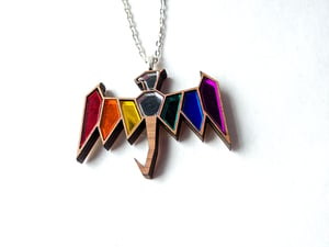 Rainbow Pride Dragon Necklace