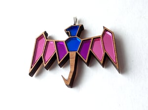 Bisexual Pride Dragon Necklace