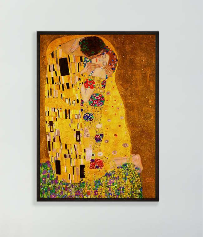 The Kiss (Der Kuss) | Gustav Klimt | 1907 | Wall Art Print | Vintage Poster