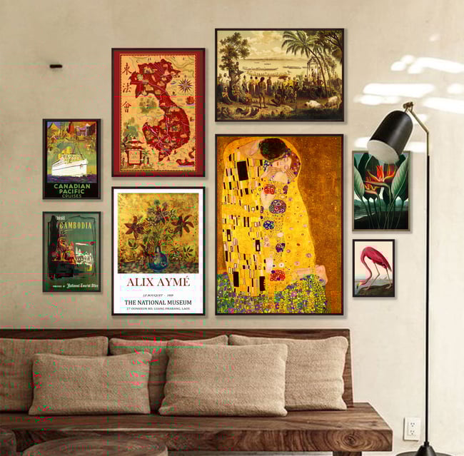 The Kiss (Der Kuss) | Gustav Klimt | 1907 | Wall Art Print | Vintage Poster