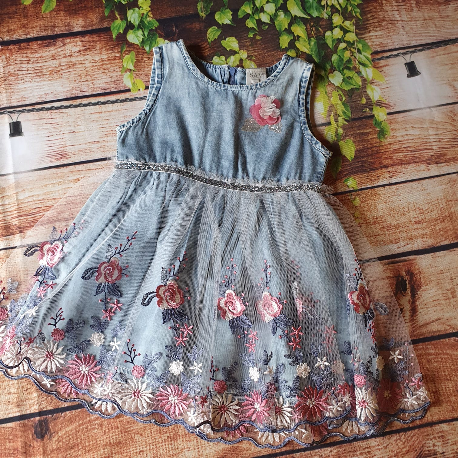 Baby jeans frock design best sale