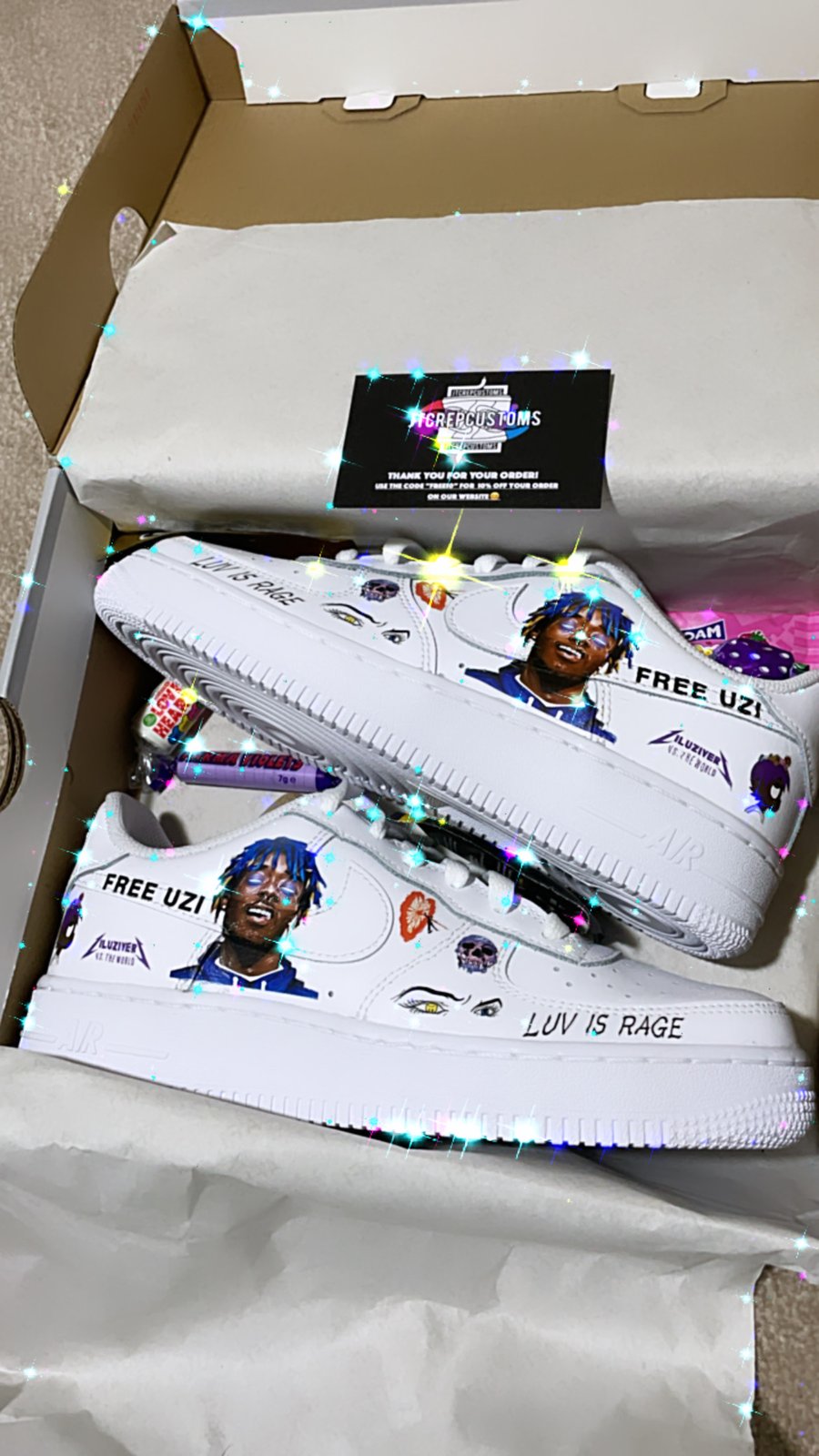 lil uzi air forces