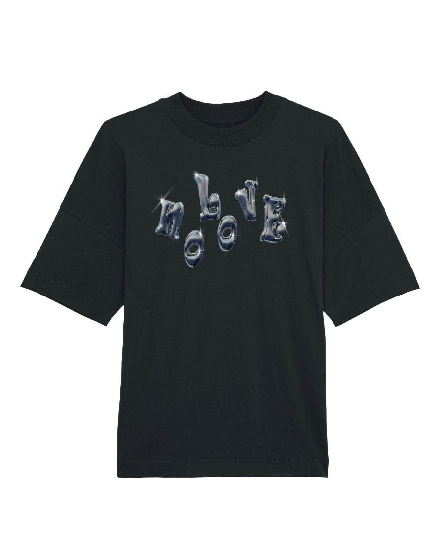 no love T-shirt *black*