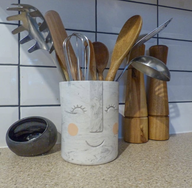 Utensil Face Pot