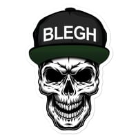 Image 2 of BLEGH HAT SKULL STICKER