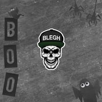 Image 3 of BLEGH HAT SKULL STICKER