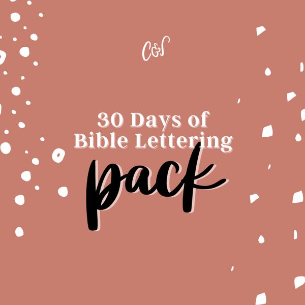 Image of 30 Days of Bible Lettering Pack