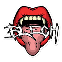 Image 5 of BLEGH MOUTH FANG STICKER