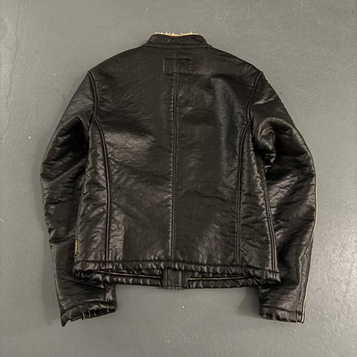 Image of Armani sherling leather jacket, size medium