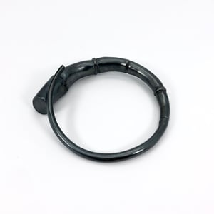 Image of Black Silver Tendril Bangle Bracelet 02