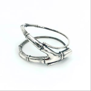 Image of Silver Branch Tendril Bangle Bracelet 02
