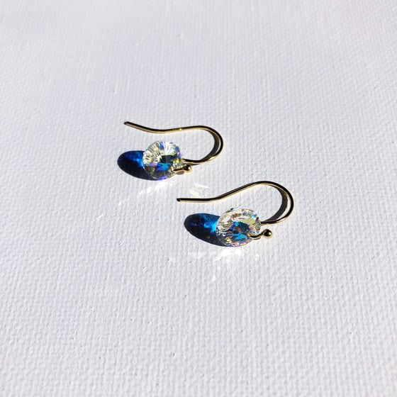 Image of Swarovski Crystal Dot Earrings