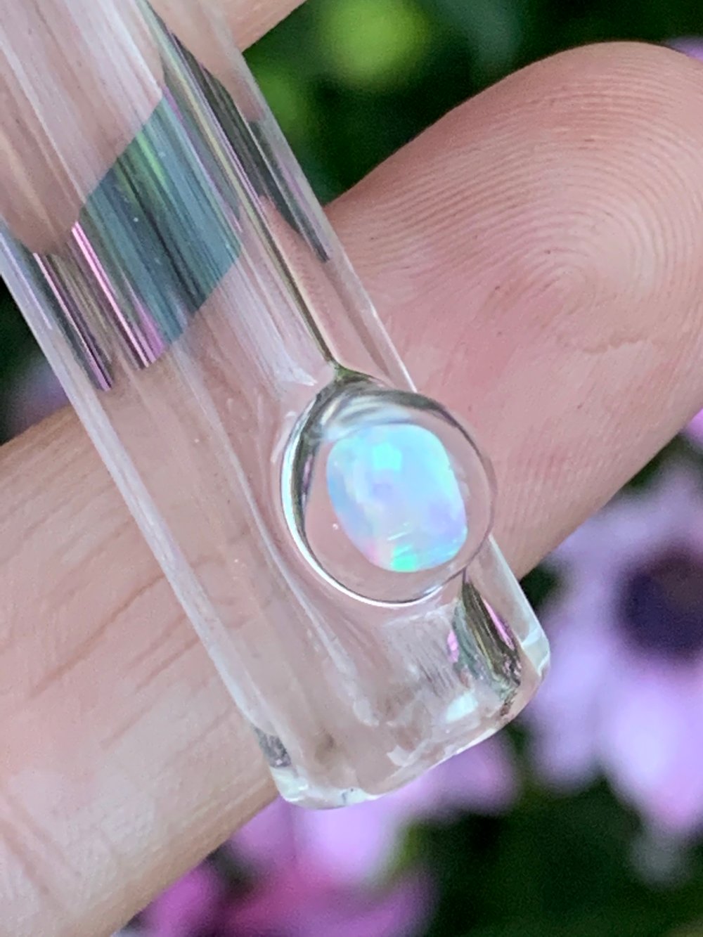 Image of Mini Glass Opal Straw