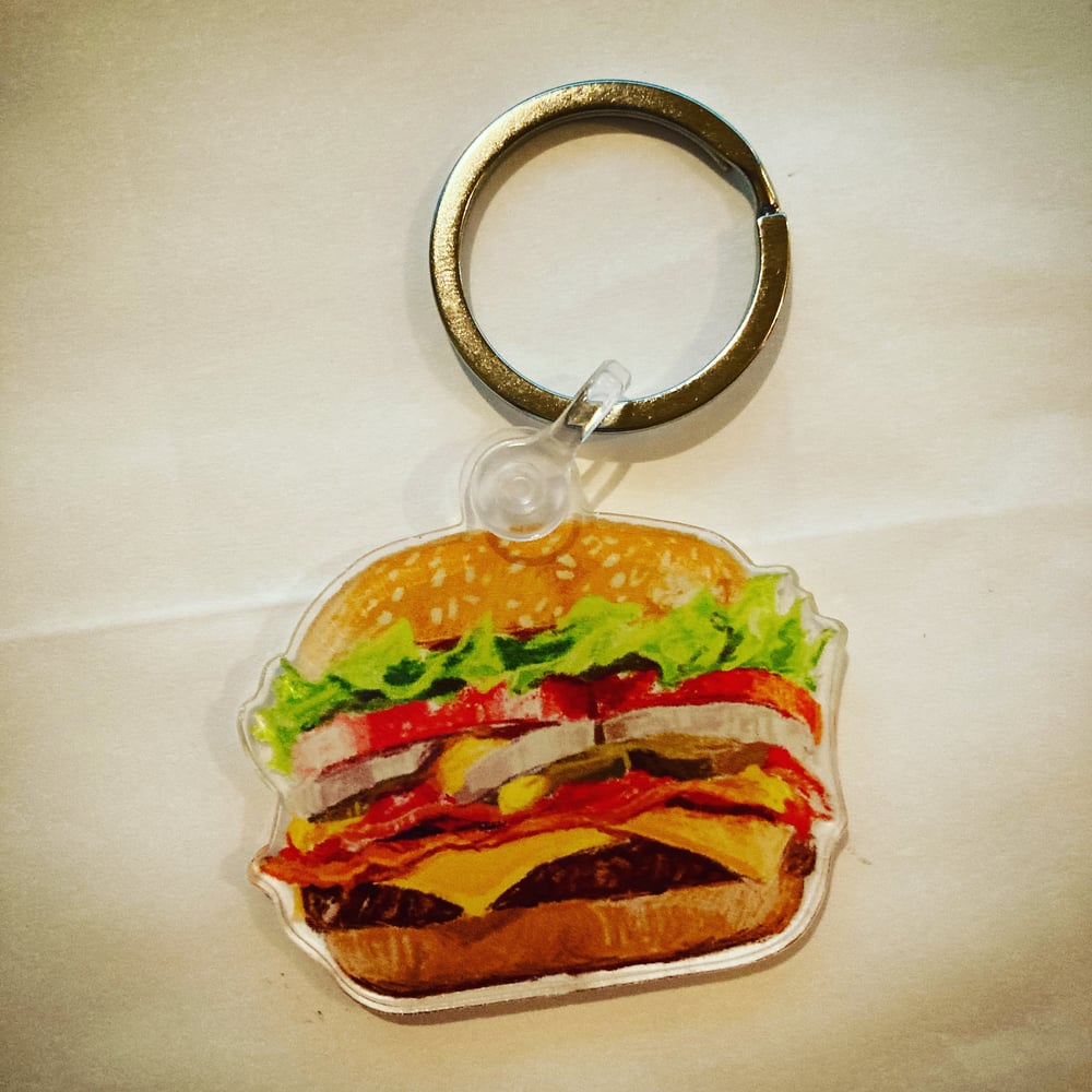 Cheeseburger Acrylic Keychain