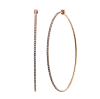 Image 3 of Rose Gold 3.75 Hoop