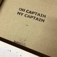 Image 5 of "Oh Captain, My Captain" Number 1 of 3 50x50cm Deep Edge Canvas