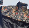 Luxury quilted faux fur zip neck jumper jacket 
