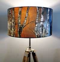 Image 4 of Silver Birch Drum Lampshade by Lily Greenwood (45cm, Floor/Standard Lamp or Ceiling)