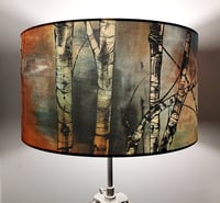 Image 5 of Silver Birch Drum Lampshade by Lily Greenwood (45cm, Floor/Standard Lamp or Ceiling)