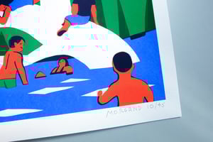 Image of Bathing under the tree (Childhood in the woods series)