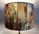 'Silver Birch' Drum Lampshade by Lily Greenwood (30cm, Table Lamp or Ceiling)