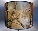 'Silver Birch' Drum Lampshade by Lily Greenwood (30cm, Table Lamp or Ceiling)