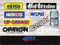 9x JDM Drift Sponsor Sticker set