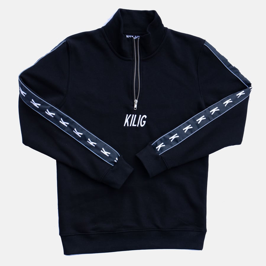 Image of RAID YOUR CITY HALF ZIP NOIR