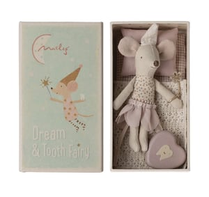 Image of Maileg Tooth Fairy Mouse Little Sister in box (PRE-ORDER ETA Late April)