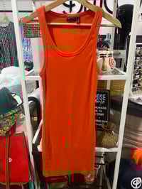 Image 1 of ASOS orange ribbed dress