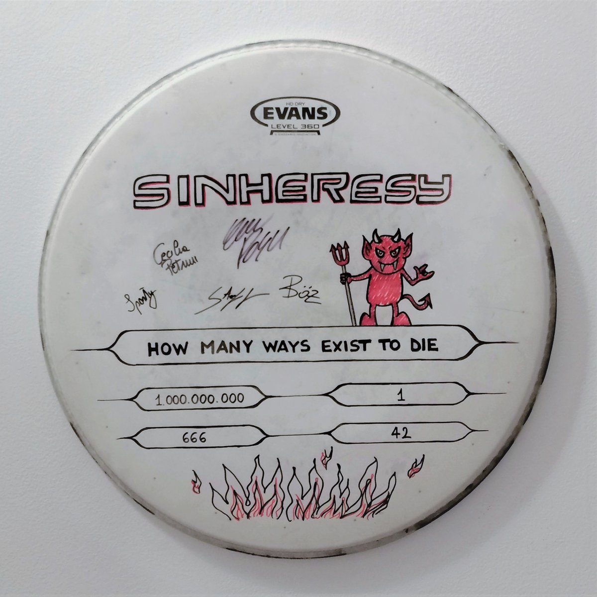 Image of HAND PAINTED DRUMHEAD / Halloween 2020