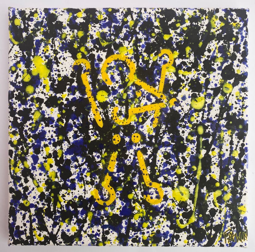 Image of QM Pollock inspired artwork