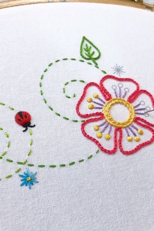 Image of Garden Party Ready-to-Stitch Towel Set