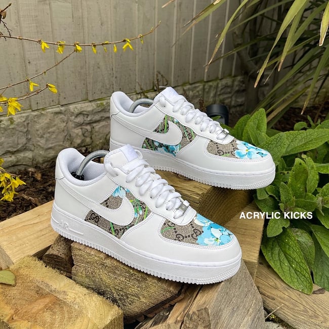 Nike AF1 - Blue Gucci Blossom