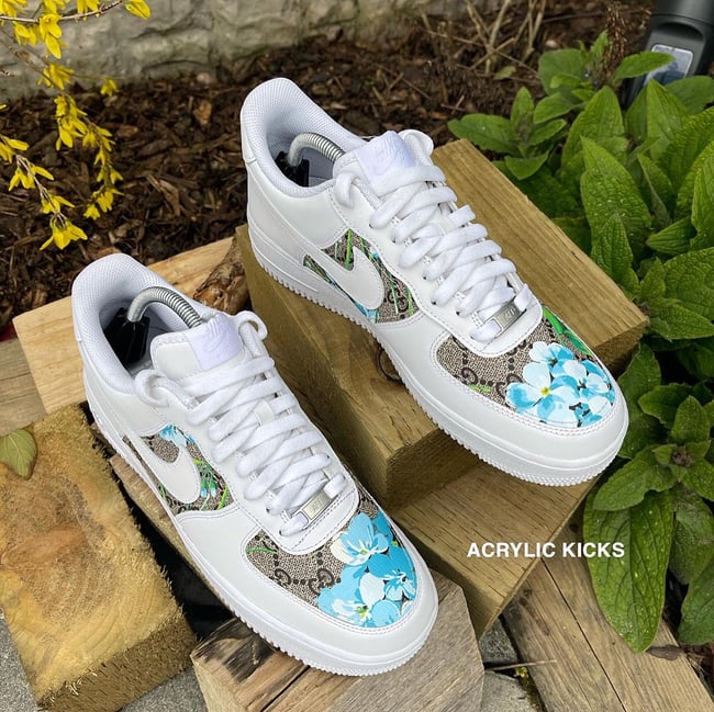 Nike AF1 - Blue Gucci Blossom