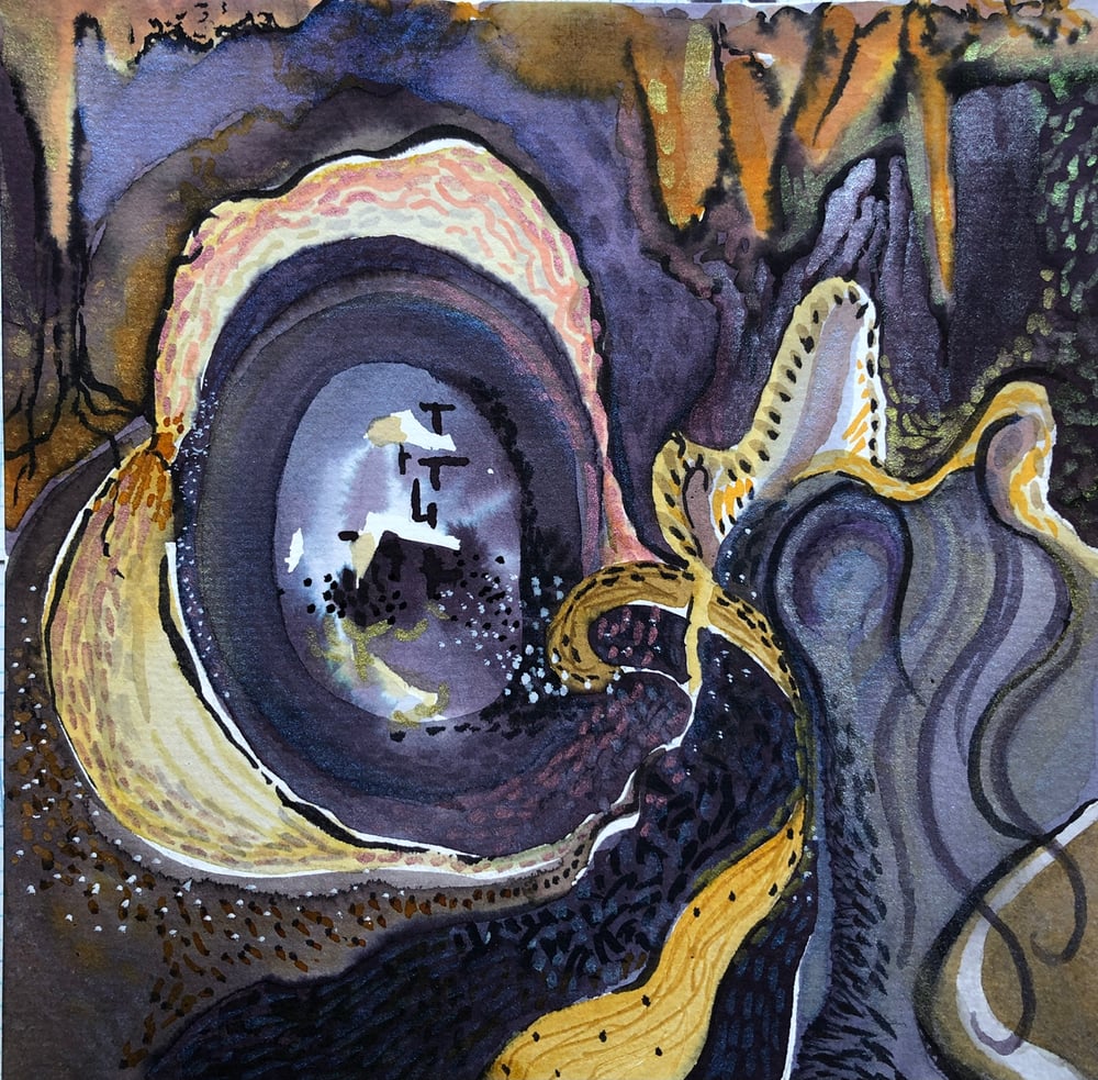 Image of Abstract Ink Painting WHERE ARE YOU ?