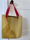 Ketchup and Mustard Chevron Tote Bag (large)