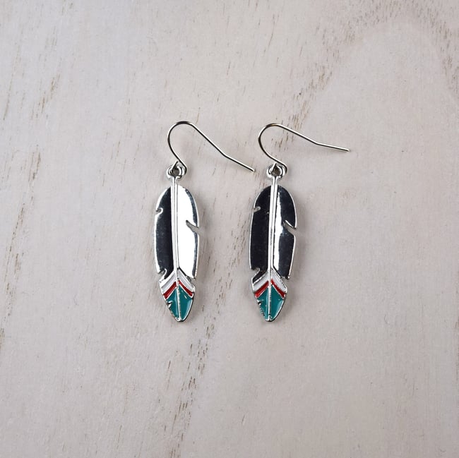 Native American Inspired Feather Earrings