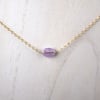 Faceted Lavender Amethyst Choker