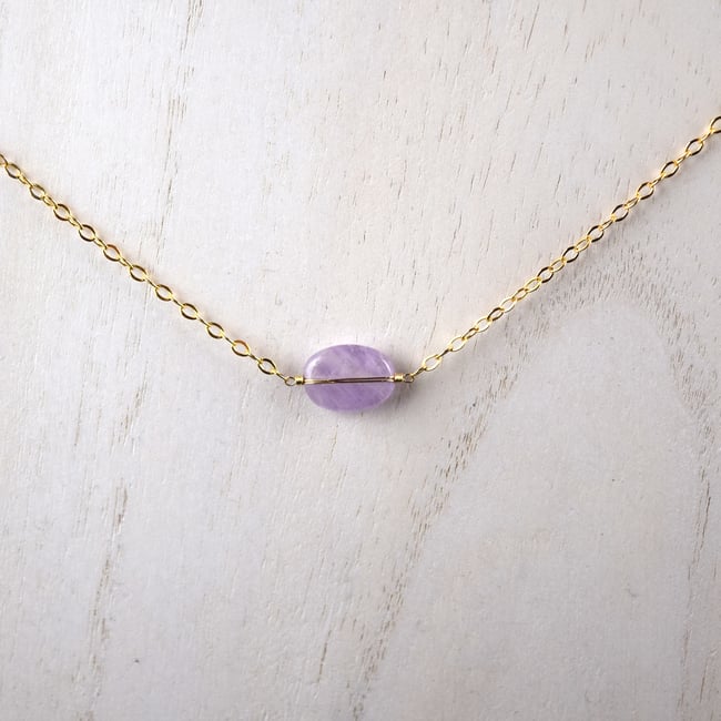 Faceted Lavender Amethyst Choker
