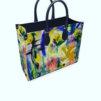 Image 1 of Large Nappa Leather Shopper Tote