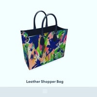 Image 2 of Large Nappa Leather Shopper Tote