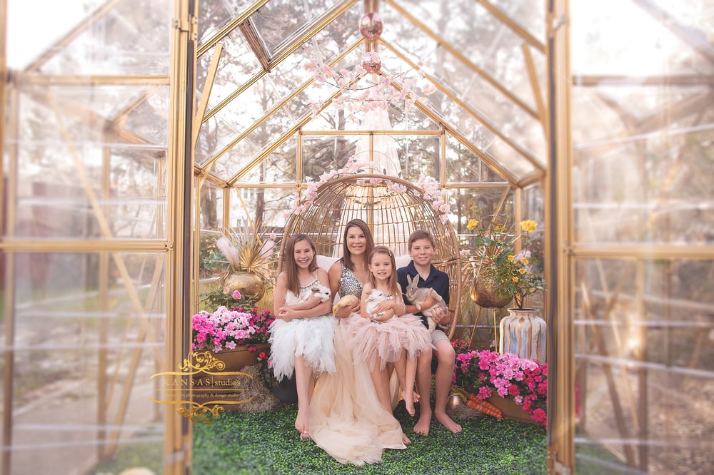 Image of Spring and Easter Mini Sessions at the Greenhouse at Warehouse 30a 
