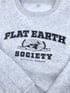 Flat Earth Society crewneck Image 2