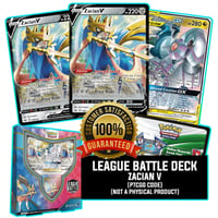 Pokemon Zacian V League Battle Deck code