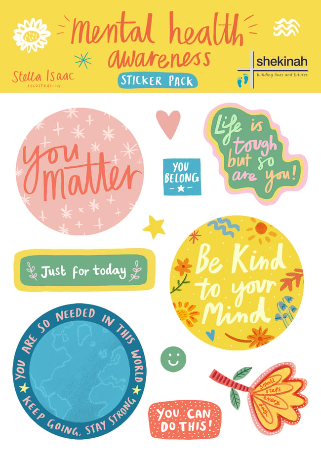 Mental Health Awareness Sticker Pack | Stella Isaac