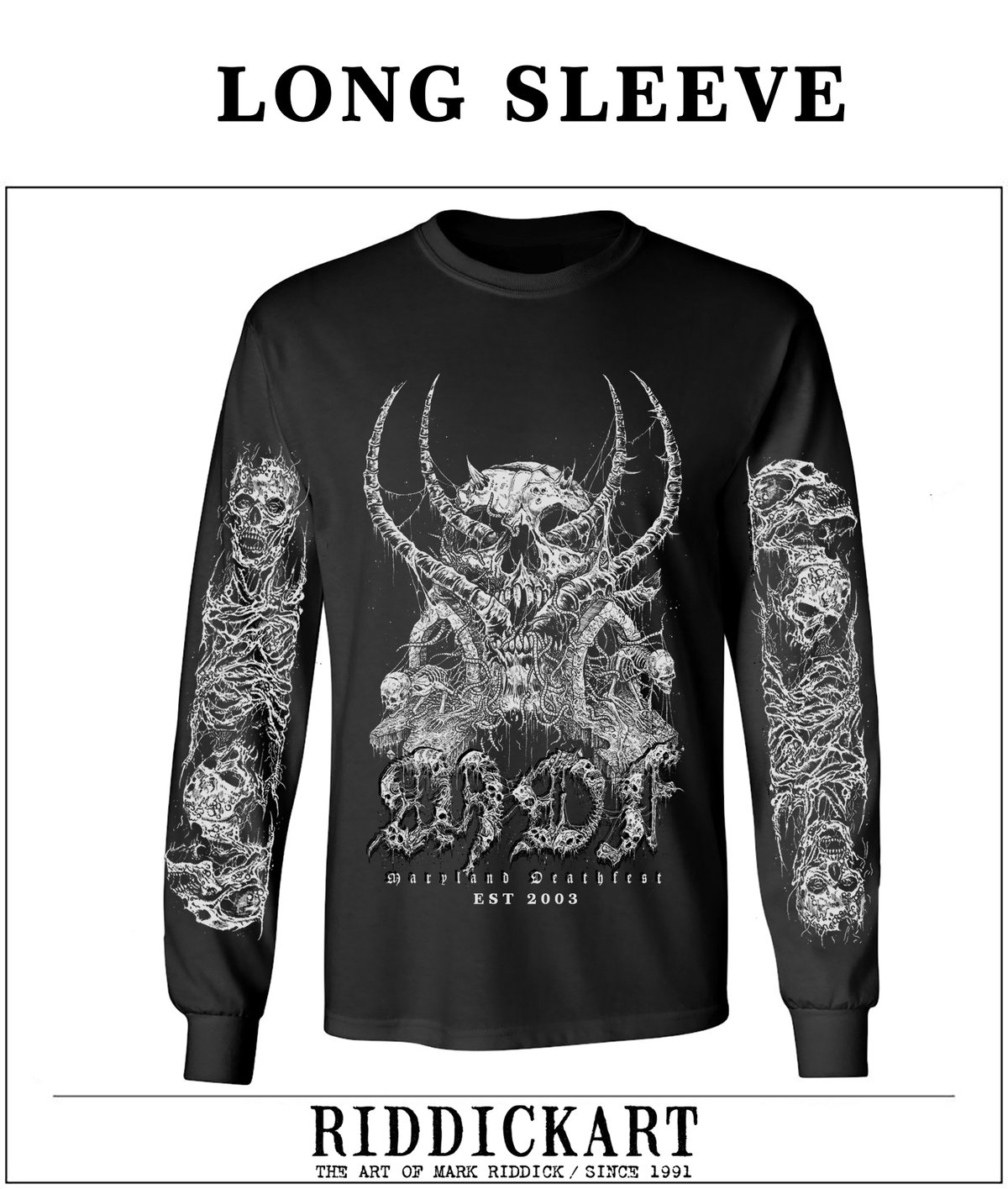 Maryland Deathfest Long Sleeve Shirt - Riddick Design #1